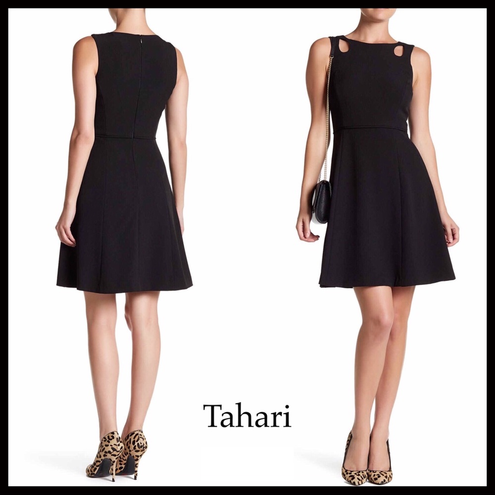TAHARI LBD A-LINE FIT-AND-FLARE DRESS - Picture 7 of 7
